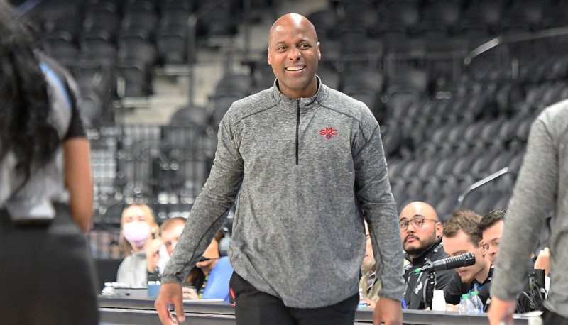 SMC Gaels Women's Basketball Head Coach Jeff Common in March 2023