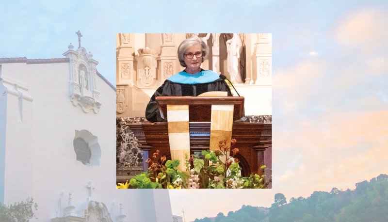 Dr. Joan Landeros at podium