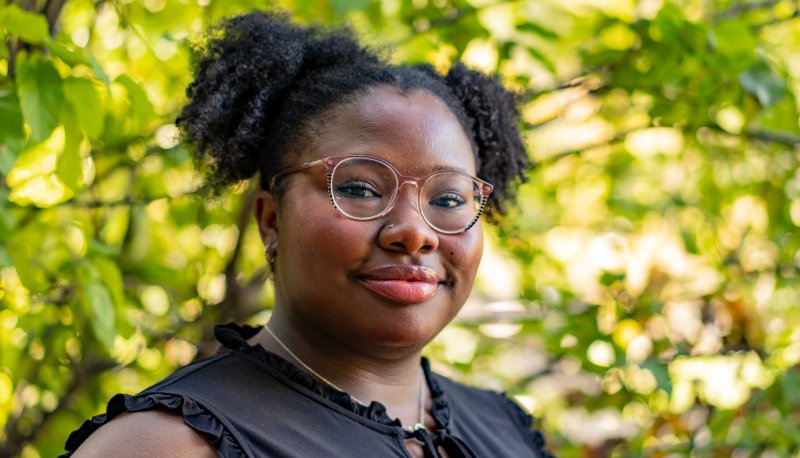 Autumn Adeyan '24 in the Legacy Garden