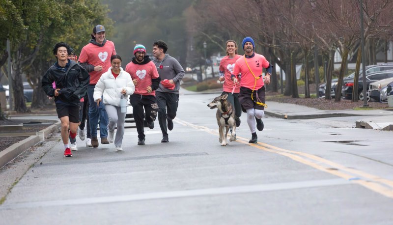 dog “Freesia” in the first sequence of events for the LoveWell program on Feb 14. / Photo by Rebecca Harper