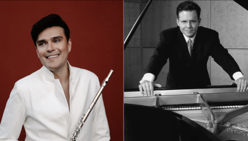 Guest recitalists Rayo Furuta with his flute and Scott Holden with his piano