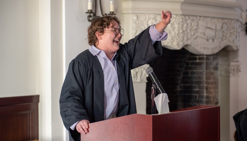 Lou Cooper '24, Keynote Speaker at this year's Lavender Graduate Celebration