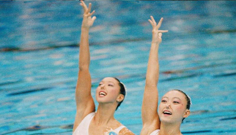 Mikako Kotani and Miyako Tanaka-Oulevey at 1988 Seoul Olympics