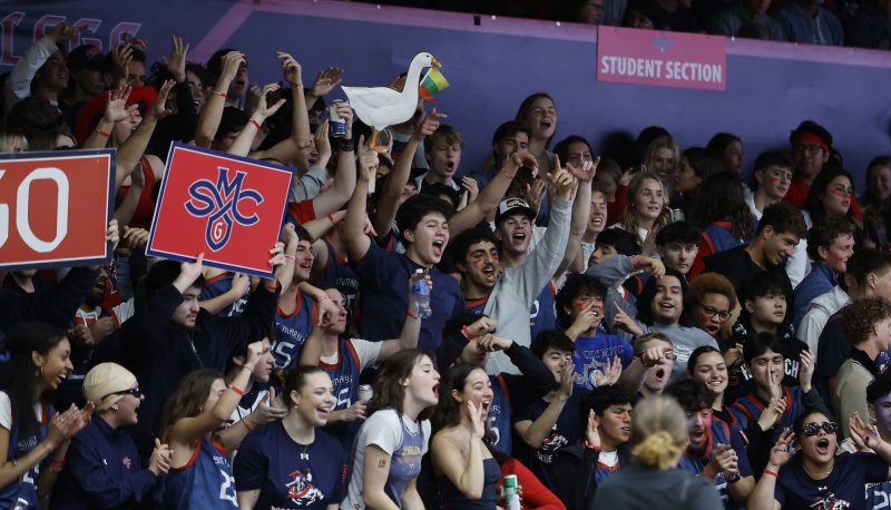 Fans cheer at SMC vs Gonzaga game 2025