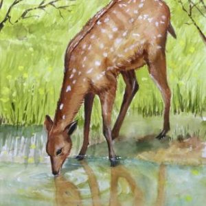 ROW Art Winner 2022 ; Yang, Sarah, Grade 7 - Life