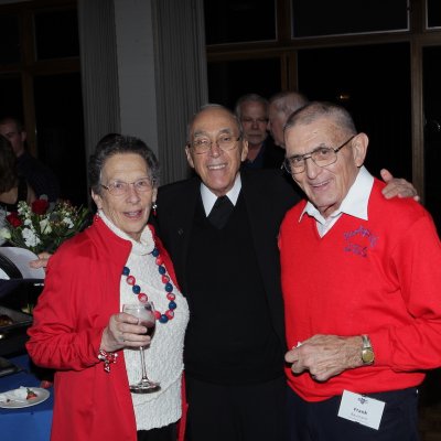 Anne Baumann, Br. Bernie LoCoco, and Frank Baumann