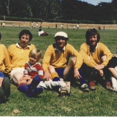 Greg Gordon (second from left) and family