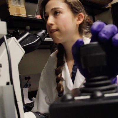 Brianna Bibel '16 in the Saint Mary's lab
