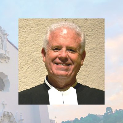 Brother Thomas Jones with chapel background