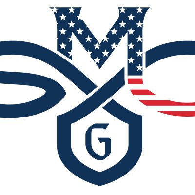 SMC logo with white stars and red and white stripes for Veterans Day 2023