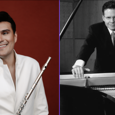 Guest recitalists Rayo Furuta with his flute and Scott Holden with his piano