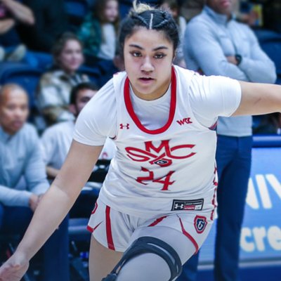 Three women's basketball players and the text WCC All Conference Awards