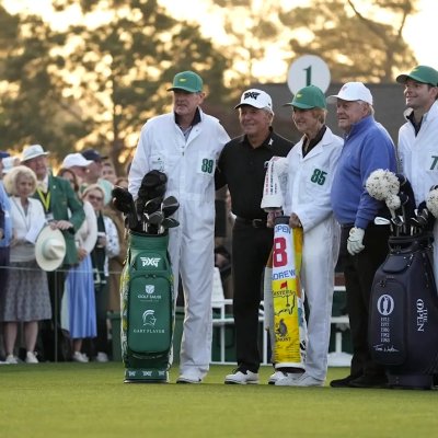 Honorary starters at the 2025 Masters, Gary Player, Jack Nicklaus, and Tom Watson