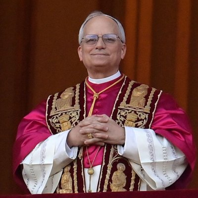 Pope Leo XIV on the balcony on May 9, 2025