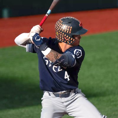 Baseball player Cody Kashimoto at the plate against USC in NCAA Regionals May 2025