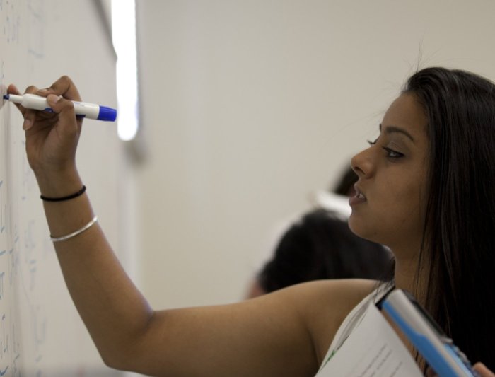 writing on dry erase board