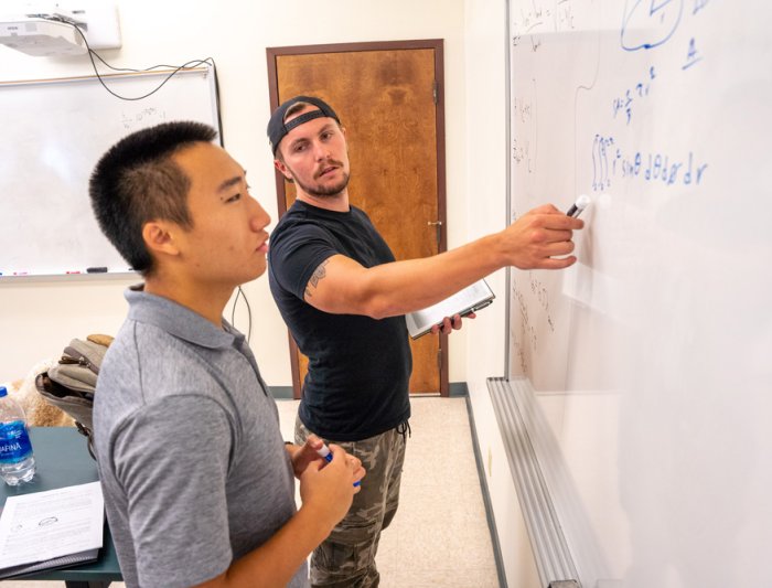 writing on dry erase board