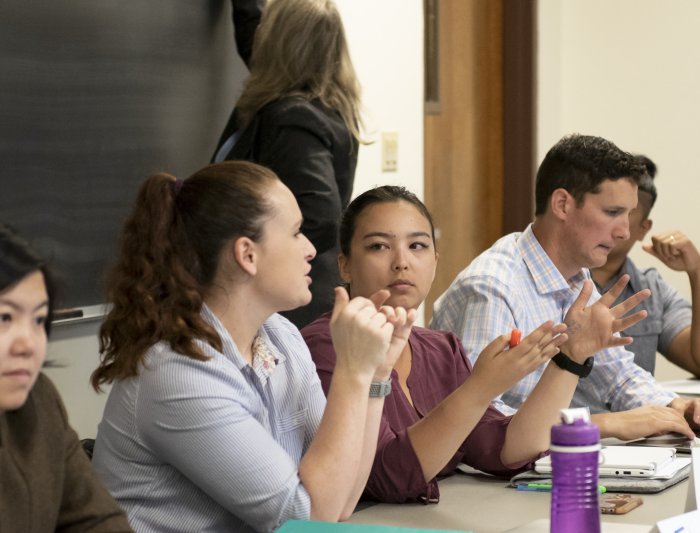 Saint Mary's Finance Minor Students in Classroom