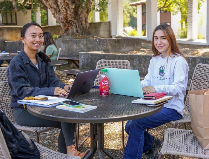 Saint Mary's Marketing Minor Students Studying on Campus