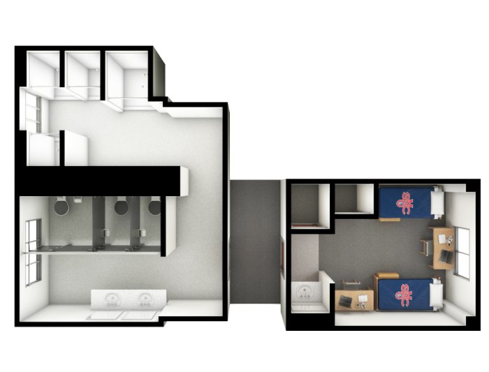 dorm double layout
