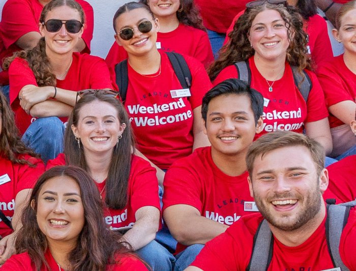 Saint Mary's accounting students at Weekend of Welcome