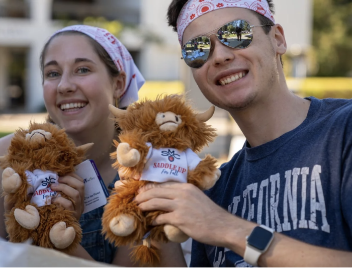 SMC Students with their stuff-a-plush at on of SAE's signature events, Saddle Up For Fall