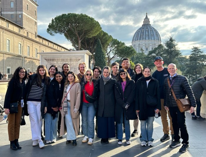 Group shot at the Vatican Museums