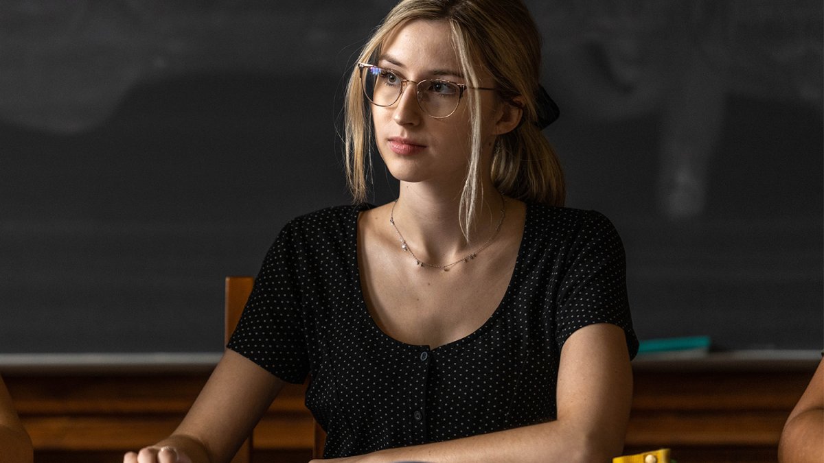student listens during class