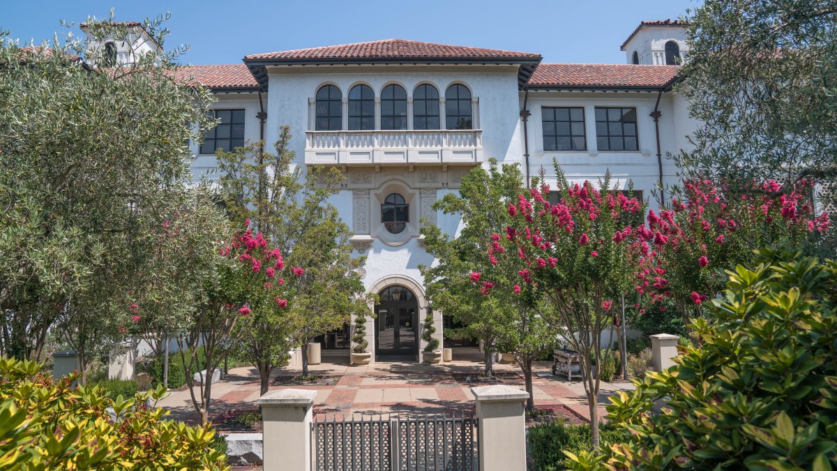 Spring front face of Brother Alfred Brousseau Hall