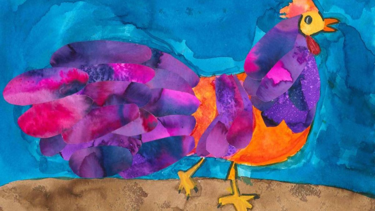 ROW Artwork of a rooster