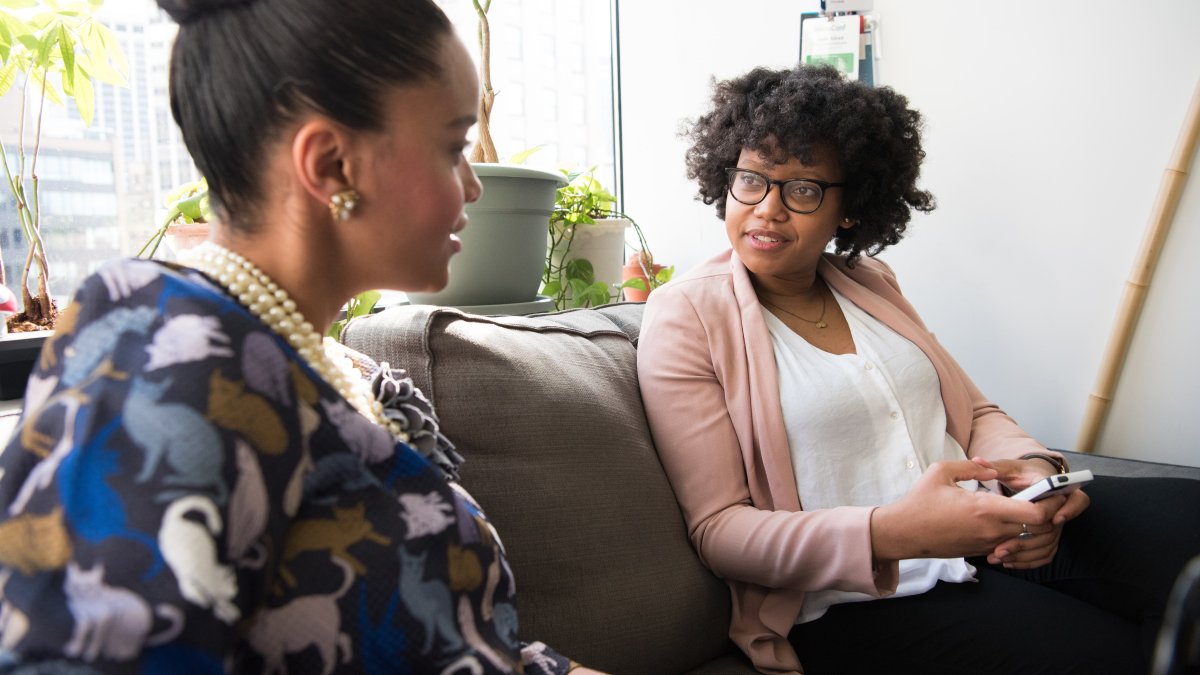 Counseling students having a conversation