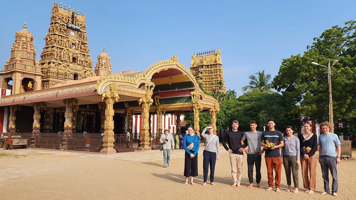 Jan Term students in Sri Lanka