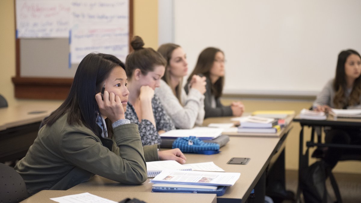 Students in a classroom