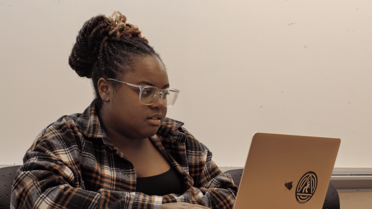 Forensic Psych student in class