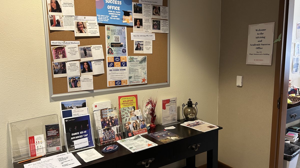 academic success and advising office front bulletin board