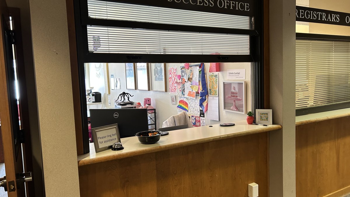 academic success and advising office front window 